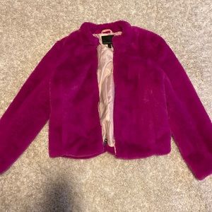 Faux fur jacket